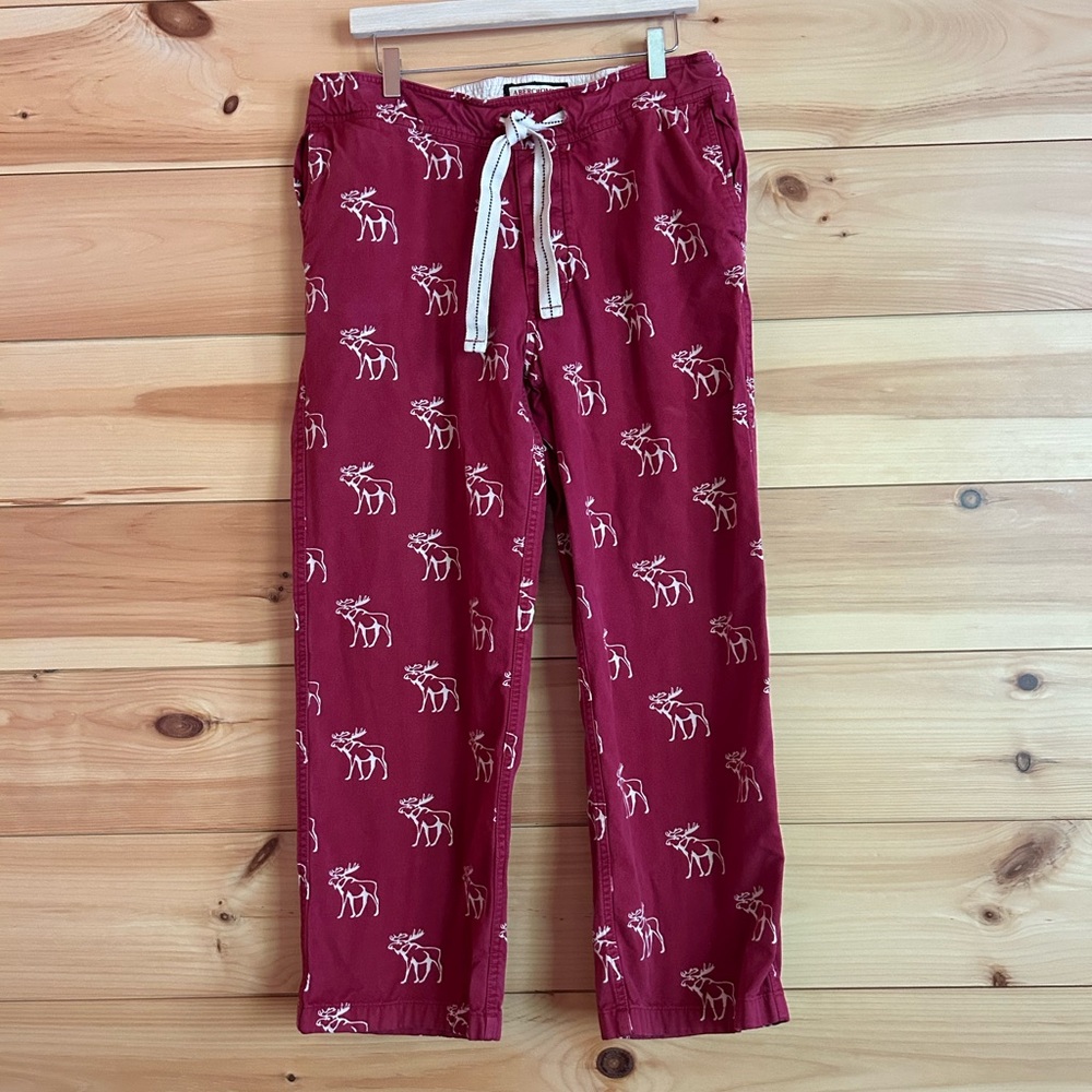Vintage Y2k Abercrombie & Fitch Moose 100% Cotton Pants